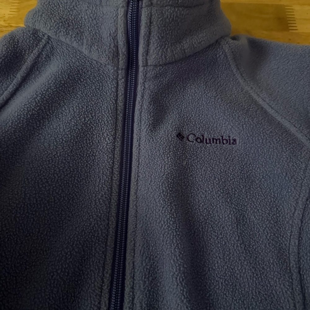 Columbia kids Girls Navy Blue Full-Zip Fleece Jacket